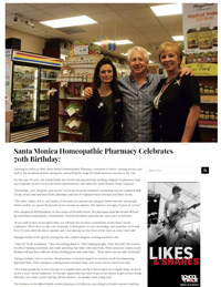 Santa Monica Homeopathic Pharmacy Celebrates 70th Birthday