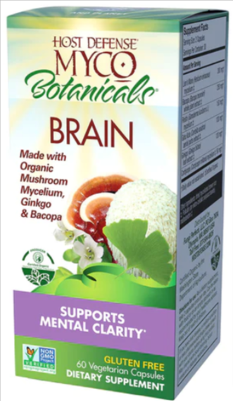 MycoBotanicalsBrain60vegCapsulesHostDefenseMushrooms