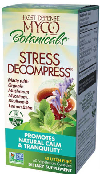 MycoBotanicalsStressDecompress60CapsulesHostDefenseMushrooms