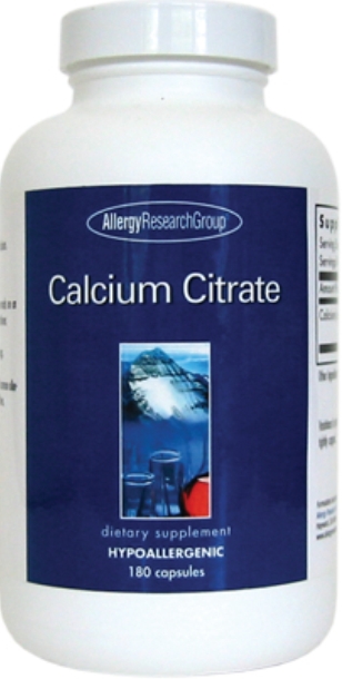 Calcium Citrate 180 Vegetarian Caps #70230
