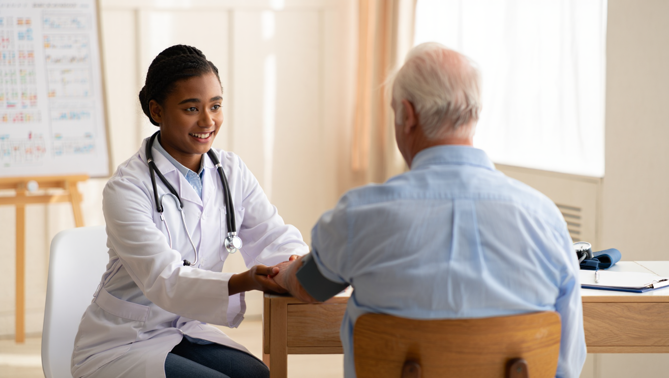 doctor meeting with a patient
